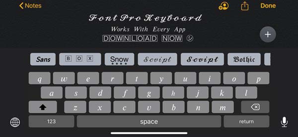 fontsprokeyboard