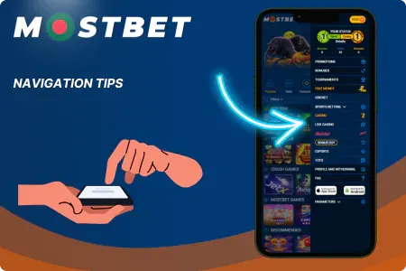 Navigation Tips for the Mostbet App