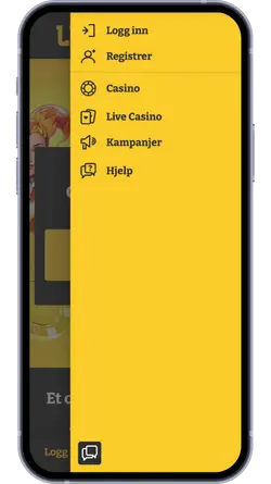 LuckySpins meny